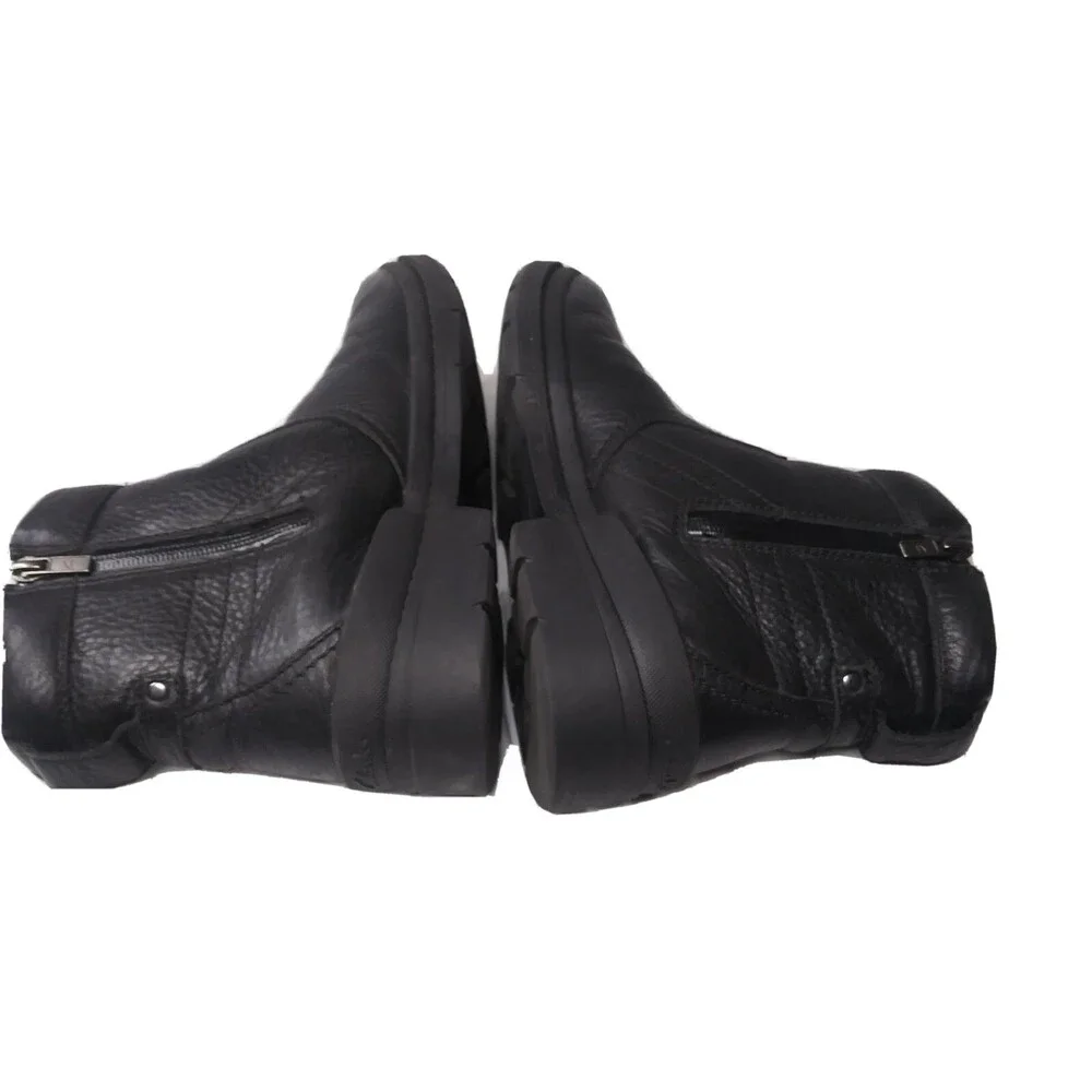 Clarks Kimball Zip Boots Men's Size 7 M Black Leather